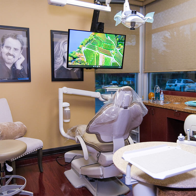 dental chair at Nu Smile Roseville Dental in Roseville, CA